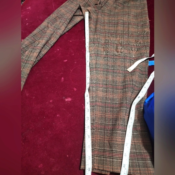 NWOT ... Bonworth Pull-On Trousers / pants in Brown Plaid - Picture 9 of 9